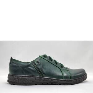 NEW KCR GROUP women’s casual leather shoes in green